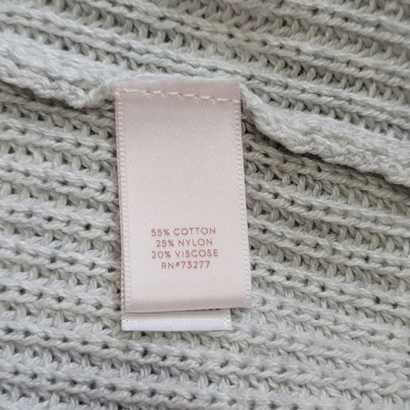 LC Lauren Conrad Swing Sweater Split Bell Sleeves with Bows Soft Gray Medium - Picture 7 of 7